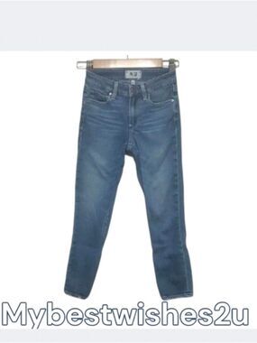 PAIGE JEANS Women's size 23 Size 00 Blue Jeans Skyline Skinny Crop